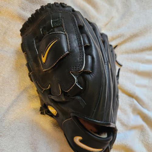 Nike Left Hand Throw Pro Gold 1201 Baseball Glove 12" Excellent Condition