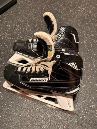 Used Senior Bauer Regular Width  10 Supreme S190 Hockey Goalie Skates