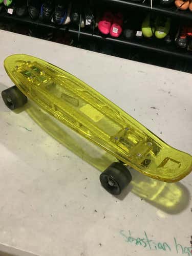 Used Yellow Pennyboard Regular Complete Skateboards