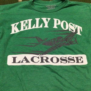 Team issued Youth Medium Kelly Post Lacrosse (MD) Shooter Shirt