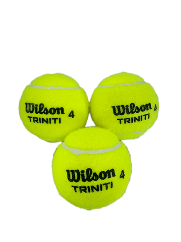 Used Wilson Triniti 3 Pack Racquet Sport Balls