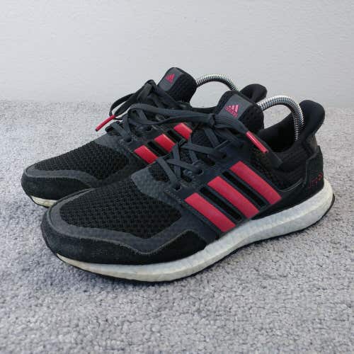Adidas Ultraboost S&L Womens 8.5 Running Shoes EG8119 Black Gray Pink