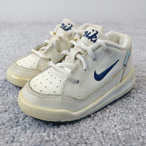 Nike  Toddler Sneakers Baby Shoes Boys 5.5C Vintage 2012 Cream White Lace Up