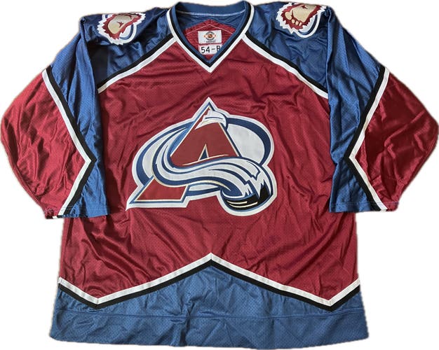 Colorado Avalanche STARTER Authentic Blank NHL Hockey Jersey Size 54-R