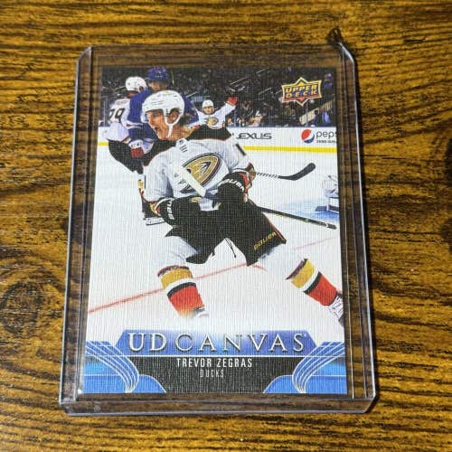 Trevor Zegras Anaheim Ducks 2023-24 NHL Upper Deck Series 2 UD Canvas Card #C121