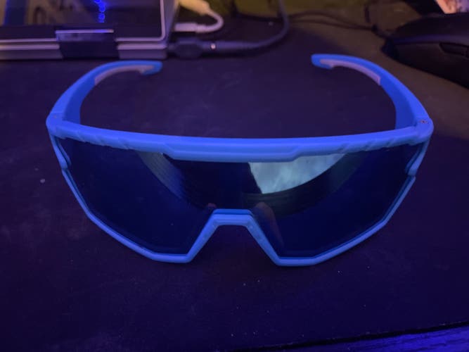 Blue Baseball Sunglasses