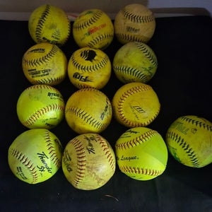 13 Used 12"  Softballs