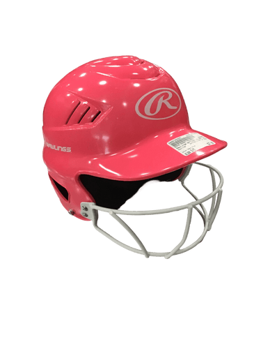 Used Rawlings Batting Helmet W Mask S M Baseball And Softball Helmets