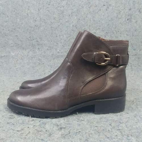 Joan & David Circa Comfort 365 Womens 7 Ankle Boots CJBronson Brown Leather