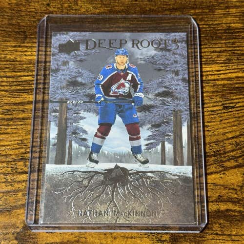 Nathan MacKinnon Colorado Avalanche 23-24 NHL Upper Deck Deep Roots Insert #DR-6