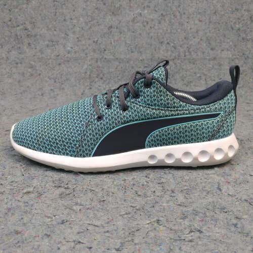 Puma Carson 2 Knit Womens 9 Running Shoes Low Top Trainers Blue Green Knit