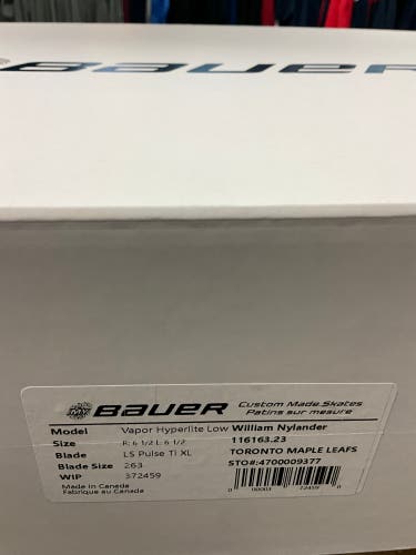Bauer pro stock hyperlite skates - size 6.5 NYLANDER