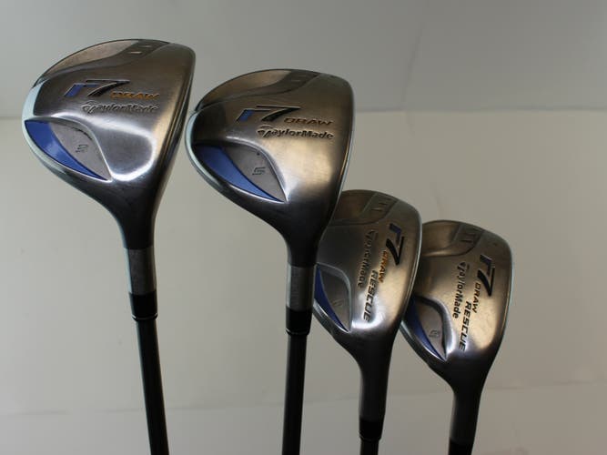 (4 Drivers) Used Women's TaylorMade R7 Draw Rescue RH Driver Ladies Flex