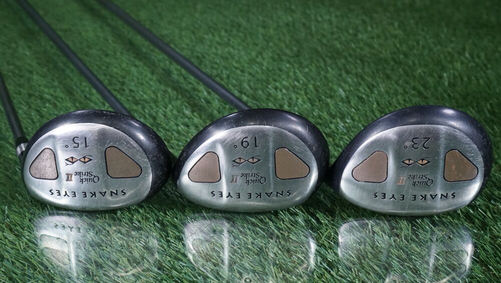 SNAKE EYES QUICK STRIKE II HYBRID WOODS SET 3 + 5 + 7 REGULAR FLEX SHAFTS