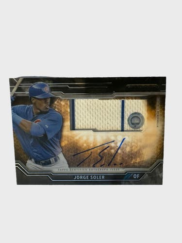 MLB Jorge Soler Chicago Cubs 2015 Topps Strata Jersey Relic Auto