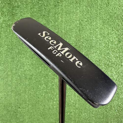 The SeeMore FGP Putter Milled Blade Center Shafted CS Right Handed 36”