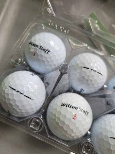 Used Wilson Staff Zip Balls 12 Pack (1 Dozen)