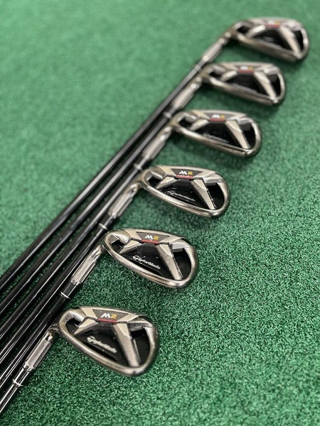 TaylorMade 2016 M2 Iron Set 5-PW Men's LEFT Hand Regular Flex Graphite Shafts