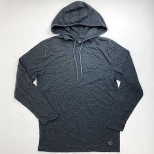 North & Acrux Hoodie Long Sleeve Tee Shirt Women's XL Dark Grey Heather