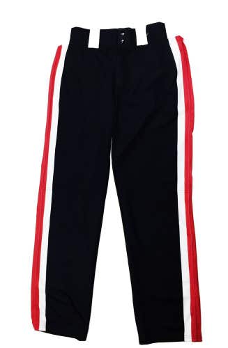 Alleson Athletic Chromagear Wide Leg Baseball Pant Men's L Black Red J828AI