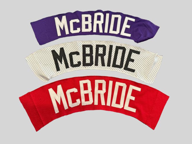 MLB Matt McBride Albuquerque Isotopes / Colorado Rockies Team Issued Jersey Nameplate