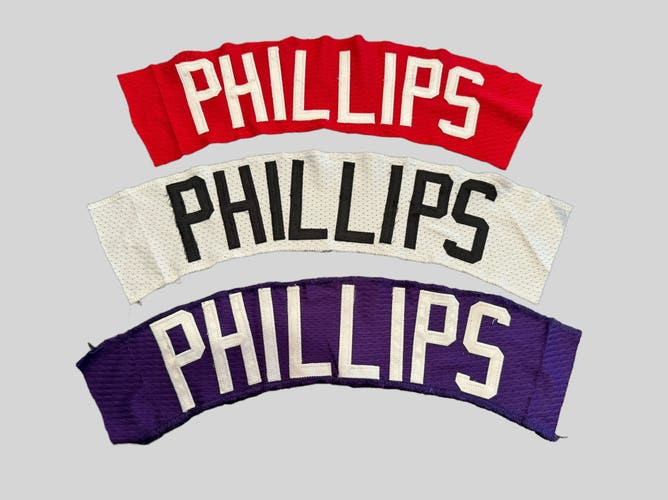 MLB Paul Phillips Albuquerque Isotopes / Colorado Rockies Team Issued Jersey Nameplate