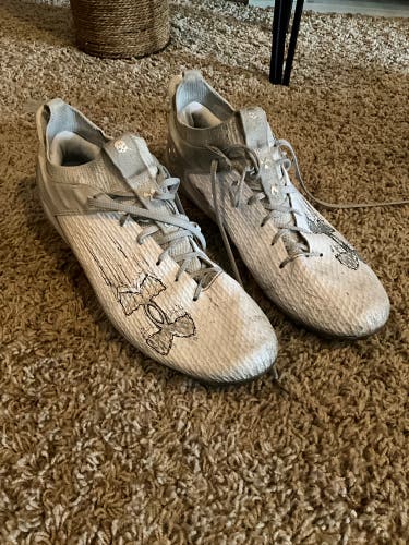 White Under Armour Cleats