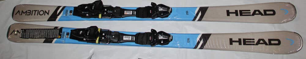 NEW Head Ambition 160cm R Skis HEAD with SR10 size adjustable Bindings