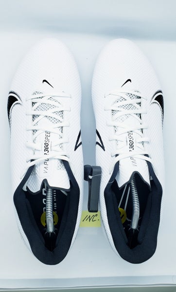 Nike Vapor Edge 360 Football Cleats Men's Size 13 WIDE White / Black DO1145-100