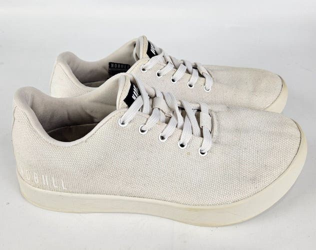 Nobull Canvas Trainer Women's Size: 8 White Sneaker Shoes Tennis Shoes Gym Train