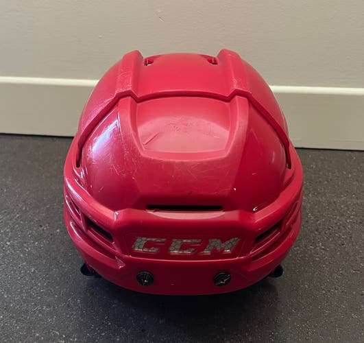 Used CCM Super Tacks X Size Small Red Hockey Helmet (Check Description)