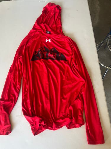 University of Utah Lacrosse #2 team issued pregame long sleeve hoodie (medium)
