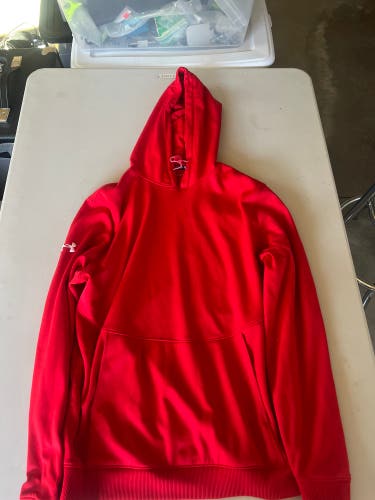 University of Utah Lacrosse Team Issued Red Hoodie (medium)
