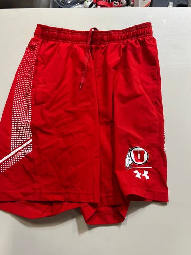 University of Utah Lacrosse Team Issued Red Shorts (medium)