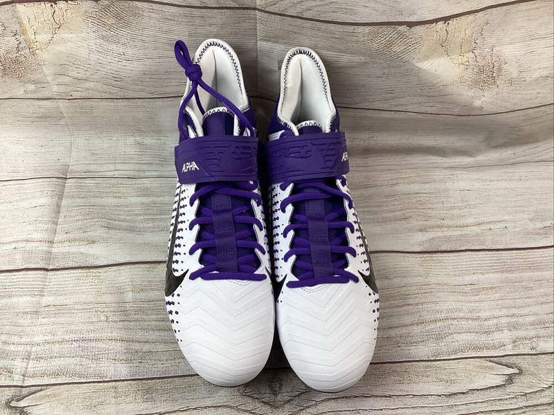 Nike Alpha Menace Pro 2 Football Cleats Mens Size 11 Purple  display picture 1