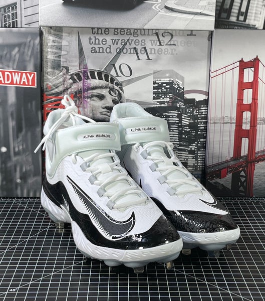Nike Alpha Huarache Elite 4 Mid Baseball Cleats White Mens Size 14 US FD2744-101