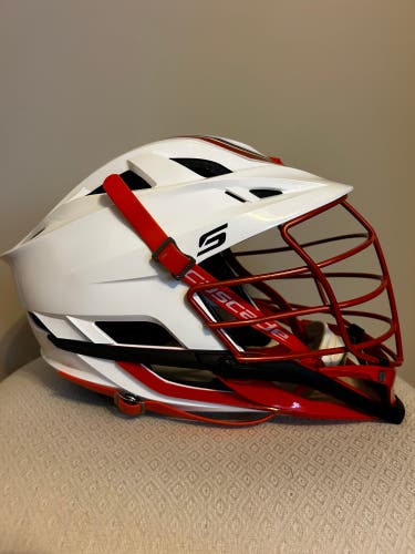 Used Cascade S Helmet - White/Orange