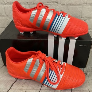 Adidas Nitrocharge 3.0 FG J Youth Soccer Cleats Solar Red Silver White US 3.5