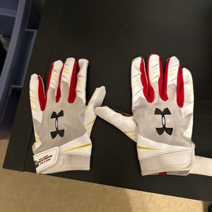 Used football gloves