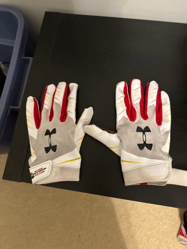 Used football gloves