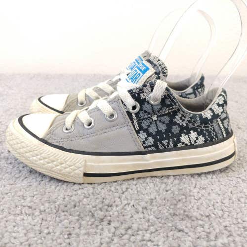 Converse Madison Chuck Taylor All Star Girls 11 Shoes Junior Canvas Gray Floral