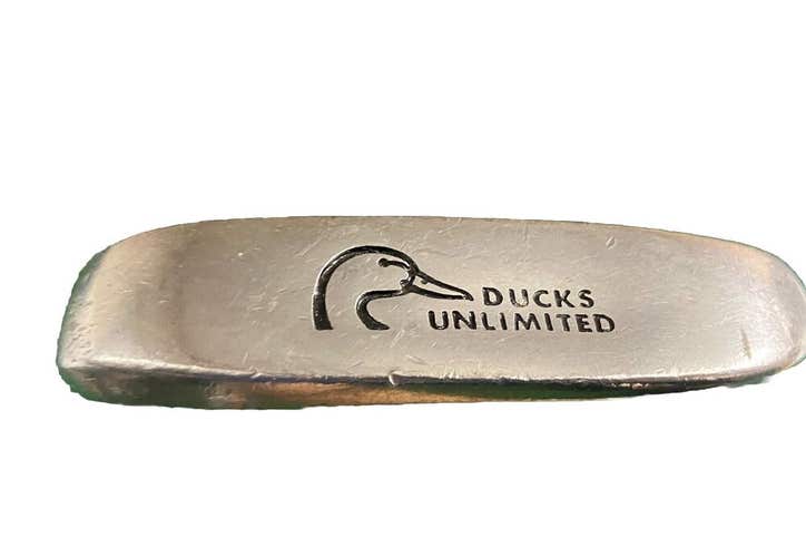 Auld Troon Ducks Unlimited Napa Blade Putter Steel 34.5" Vintage Leather Grip RH