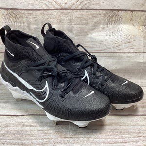 Nike Alpha Huarache NXT Black White Baseball Cleats DJ6517-001, Mens 9.5