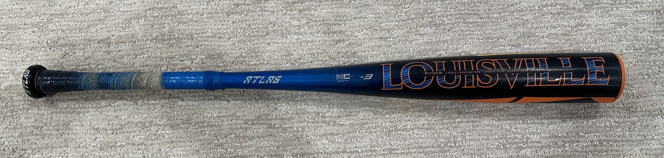 Used 2024 Louisville Slugger Atlas BBCOR Certified Bat (-3) Alloy 31"