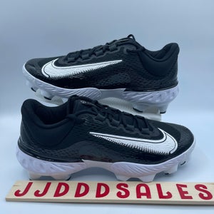Nike Alpha Huarache Elite 4 MCS Baseball Cleat Black White FD6221-001 Men’s Sz 9  New