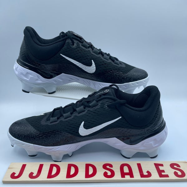 Nike Alpha Huarache Elite 4 MCS Baseball Cleat Black White FD6221-001 Men’s Sz 9  New