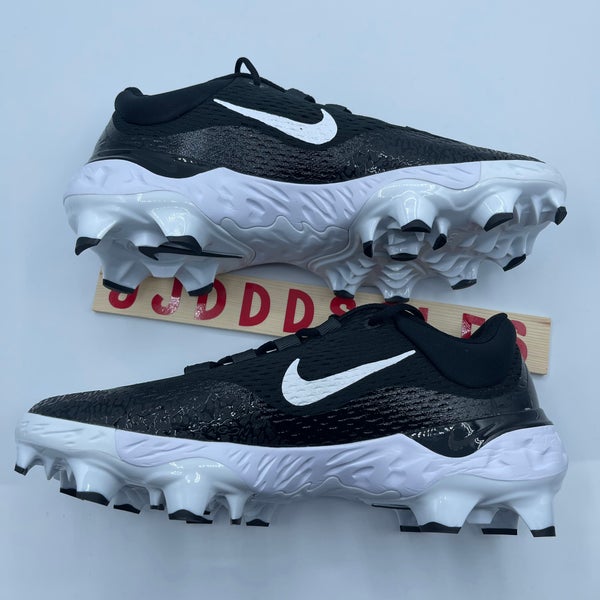 Nike Alpha Huarache Elite 4 MCS Baseball Cleat Black White FD6221-001 Men’s Sz 9  New