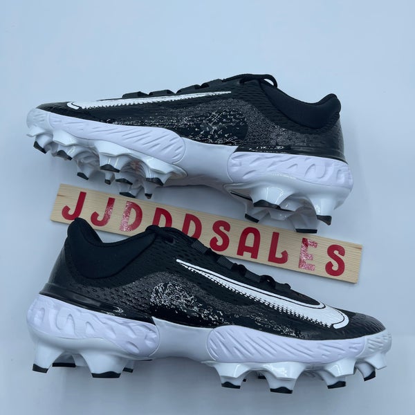 Nike Alpha Huarache Elite 4 MCS Baseball Cleat Black White FD6221-001 Men’s Sz 9  New