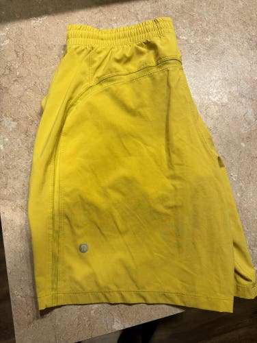 Yellow Used Men's Lululemon Shorts