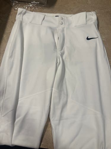 White New Medium Nike Game Pants
